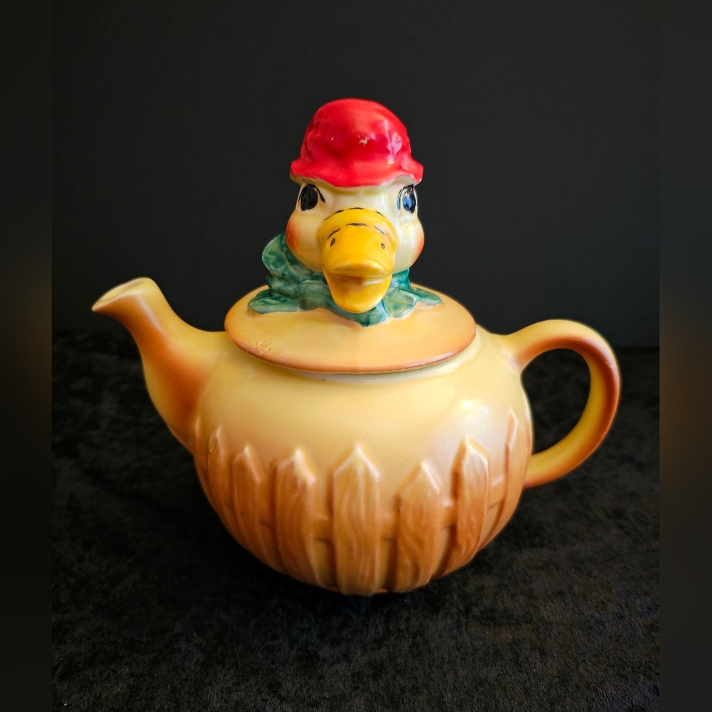Vintage Regal China Old Macdonald Farm Series Duck Teapot circa 1940's
